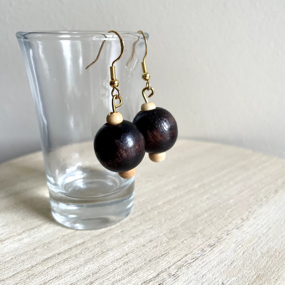 Velvet Beaded Earrings NWT handmade metallic delicate lightweight vintage statem
